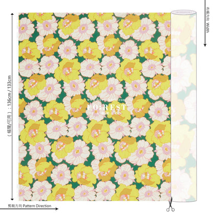 Liberty of London (Cotton Tana Lawn Fabric) - Ikat Anemone - FO:REST Fabric 布恩堂Liberty fabrictana lawnjapanese fabricykk zipper