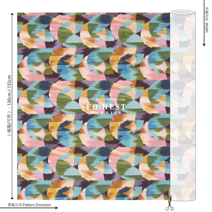 Liberty of London (Cotton Tana Lawn Fabric) - Ikat Tulip A - FO:REST Fabric 布恩堂Liberty fabrictana lawnjapanese fabricykk zipper