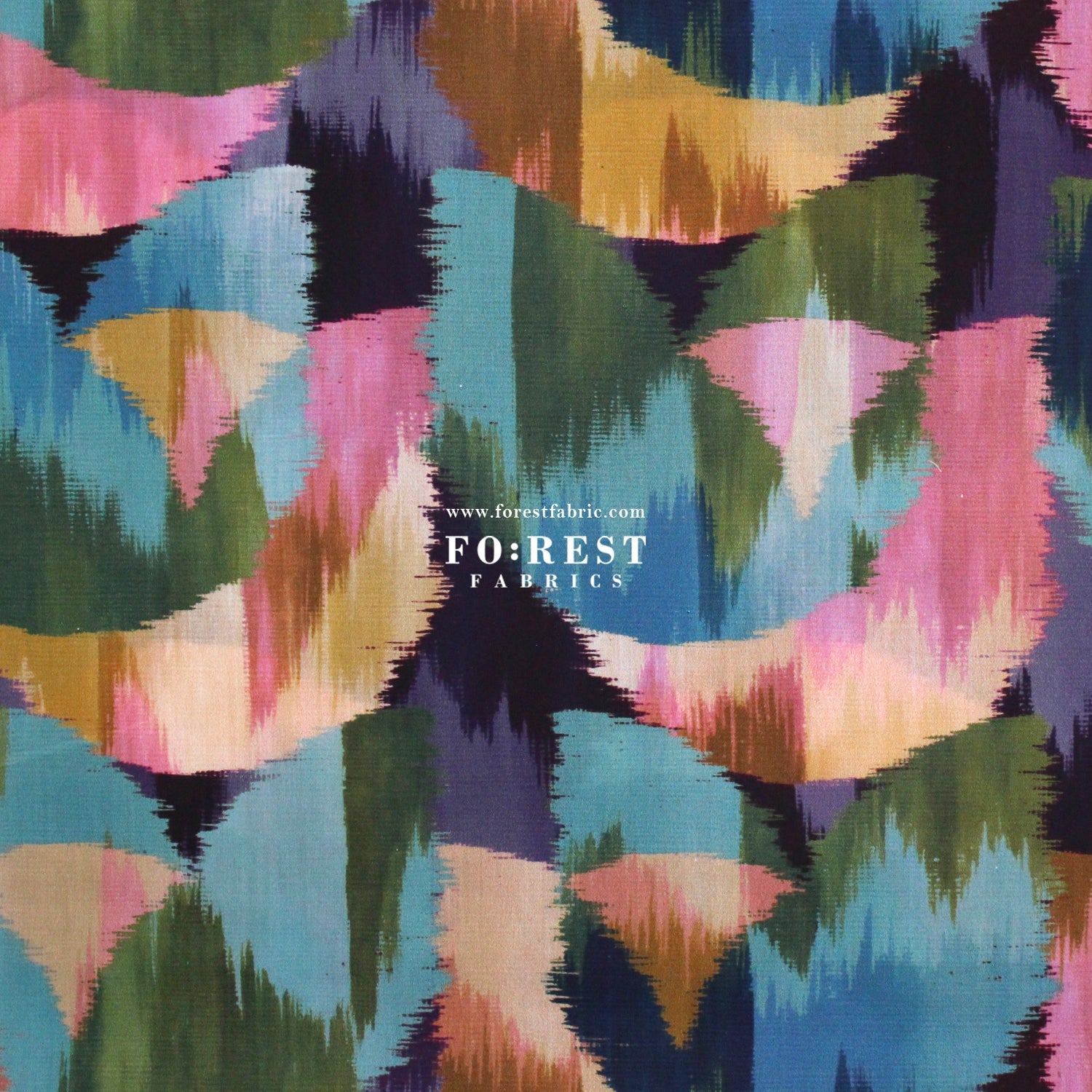 Liberty of London (Cotton Tana Lawn Fabric) - Ikat Tulip A - FO:REST Fabric 布恩堂Liberty fabrictana lawnjapanese fabricykk zipper