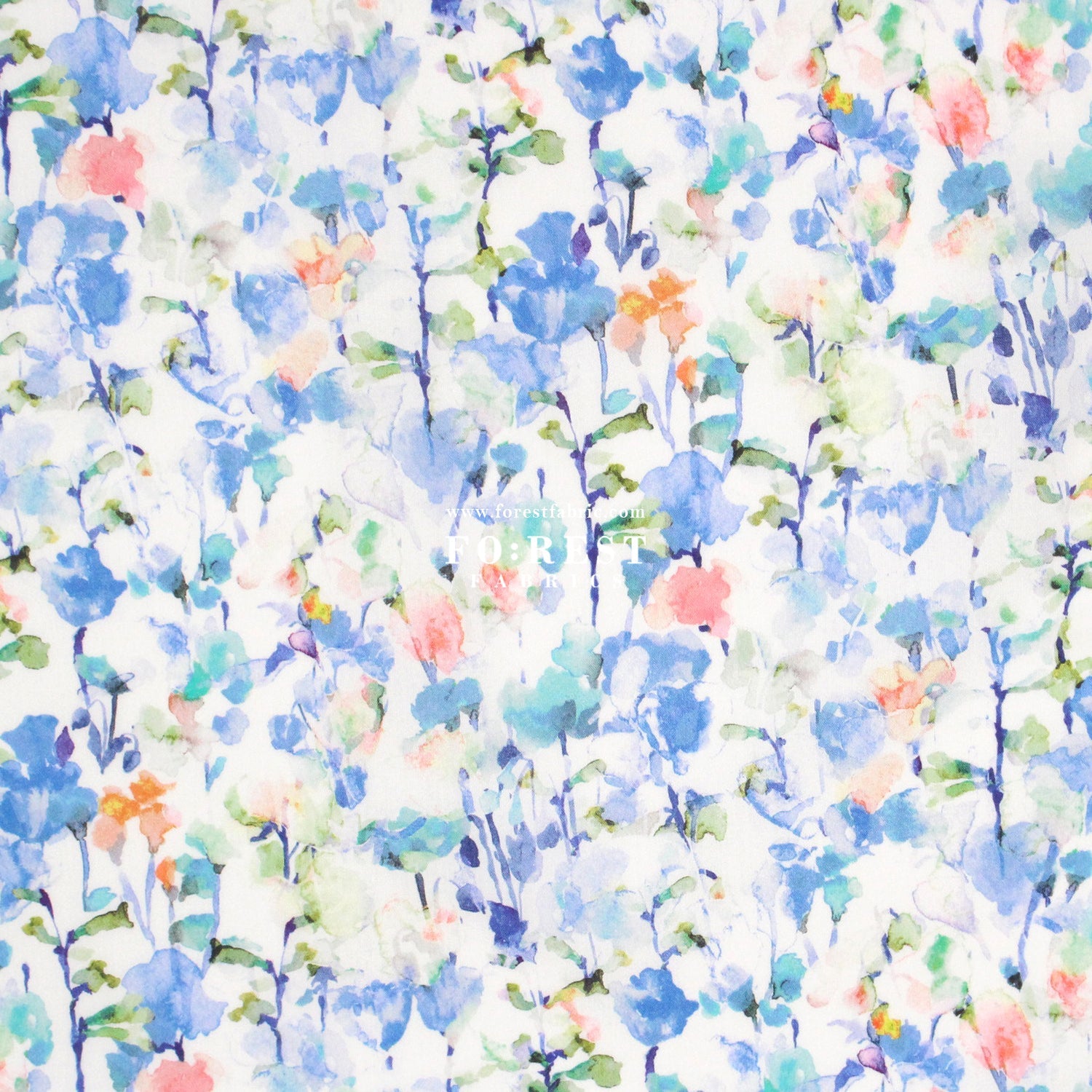 Liberty of London (Cotton Tana Lawn Fabric) - Inky Fields A - FO:REST Fabric 布恩堂Liberty fabrictana lawnjapanese fabricykk zipper