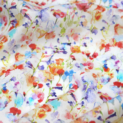 Liberty of London (Cotton Tana Lawn Fabric) - Inky Fields A - FO:REST Fabric 布恩堂Liberty fabrictana lawnjapanese fabricykk zipper