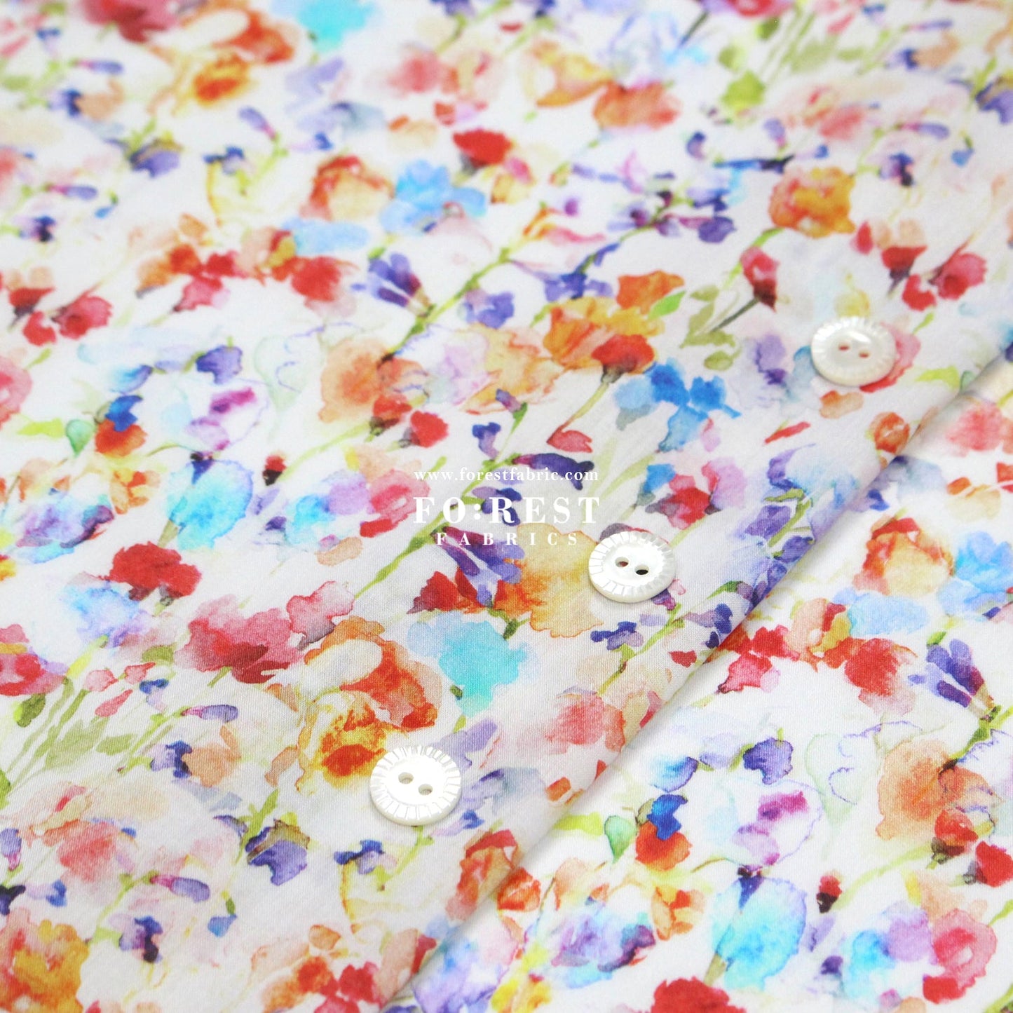 Liberty of London (Cotton Tana Lawn Fabric) - Inky Fields A - FO:REST Fabric 布恩堂Liberty fabrictana lawnjapanese fabricykk zipper