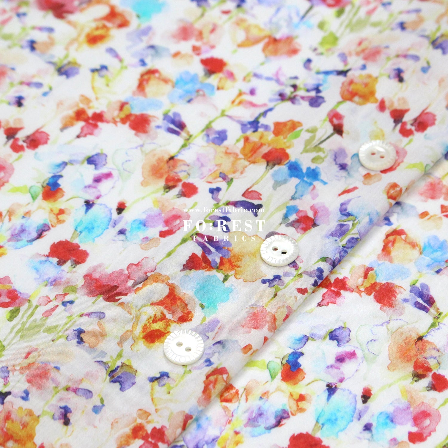 Liberty of London (Cotton Tana Lawn Fabric) - Inky Fields A - FO:REST Fabric 布恩堂Liberty fabrictana lawnjapanese fabricykk zipper