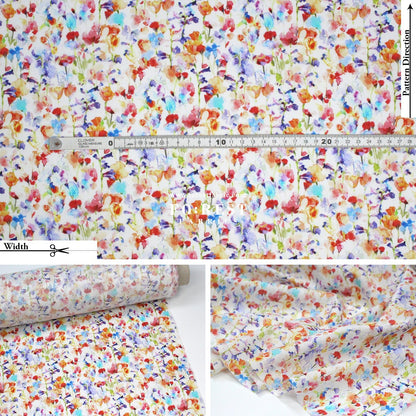Liberty of London (Cotton Tana Lawn Fabric) - Inky Fields A - FO:REST Fabric 布恩堂Liberty fabrictana lawnjapanese fabricykk zipper