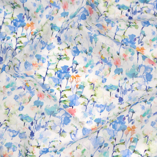 Liberty of London (Cotton Tana Lawn Fabric) - Inky Fields A - FO:REST Fabric 布恩堂Liberty fabrictana lawnjapanese fabricykk zipper