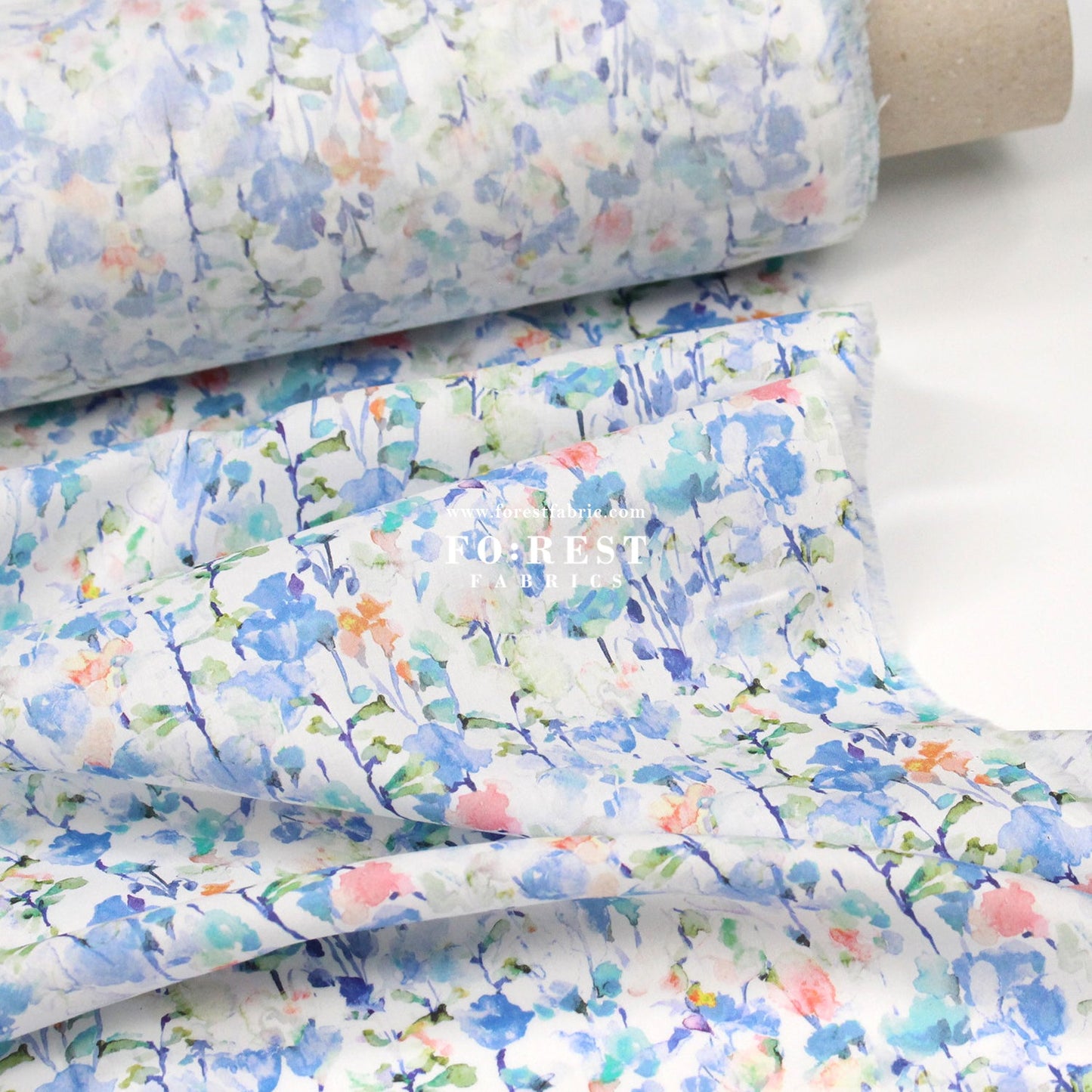 Liberty of London (Cotton Tana Lawn Fabric) - Inky Fields A - FO:REST Fabric 布恩堂Liberty fabrictana lawnjapanese fabricykk zipper