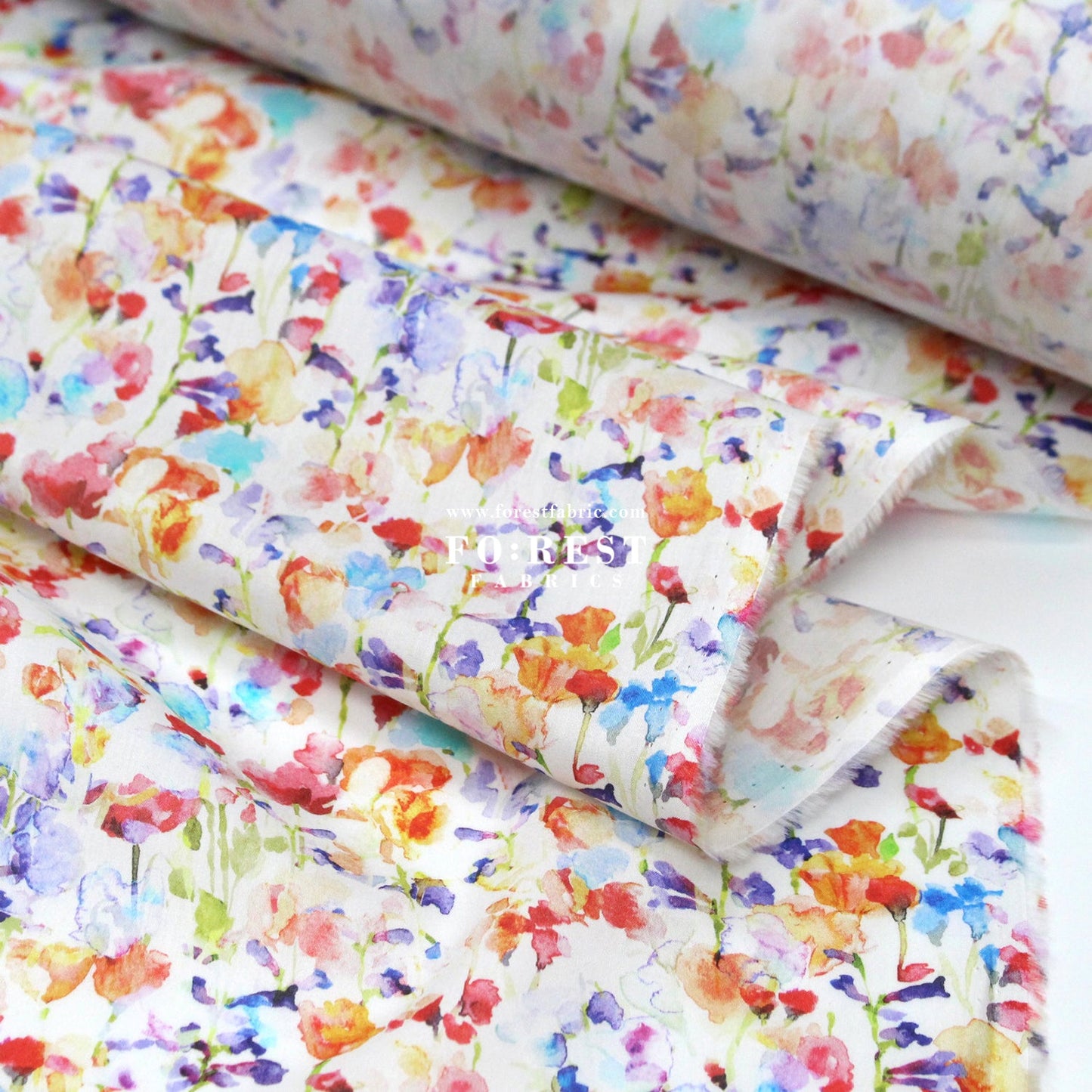 Liberty of London (Cotton Tana Lawn Fabric) - Inky Fields A - FO:REST Fabric 布恩堂Liberty fabrictana lawnjapanese fabricykk zipper