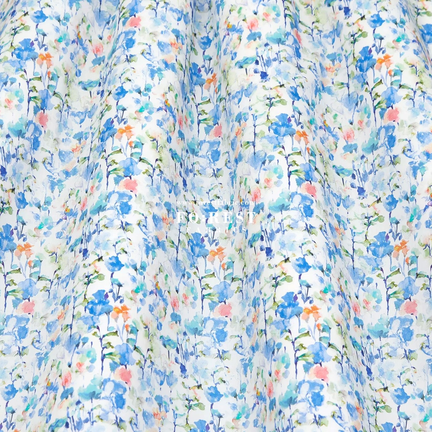Liberty of London (Cotton Tana Lawn Fabric) - Inky Fields A - FO:REST Fabric 布恩堂Liberty fabrictana lawnjapanese fabricykk zipper