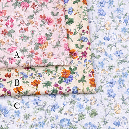 Liberty of London (Cotton Tana Lawn Fabric) - Isolde - FO:REST Fabric 布恩堂Liberty fabrictana lawnjapanese fabricykk zipper