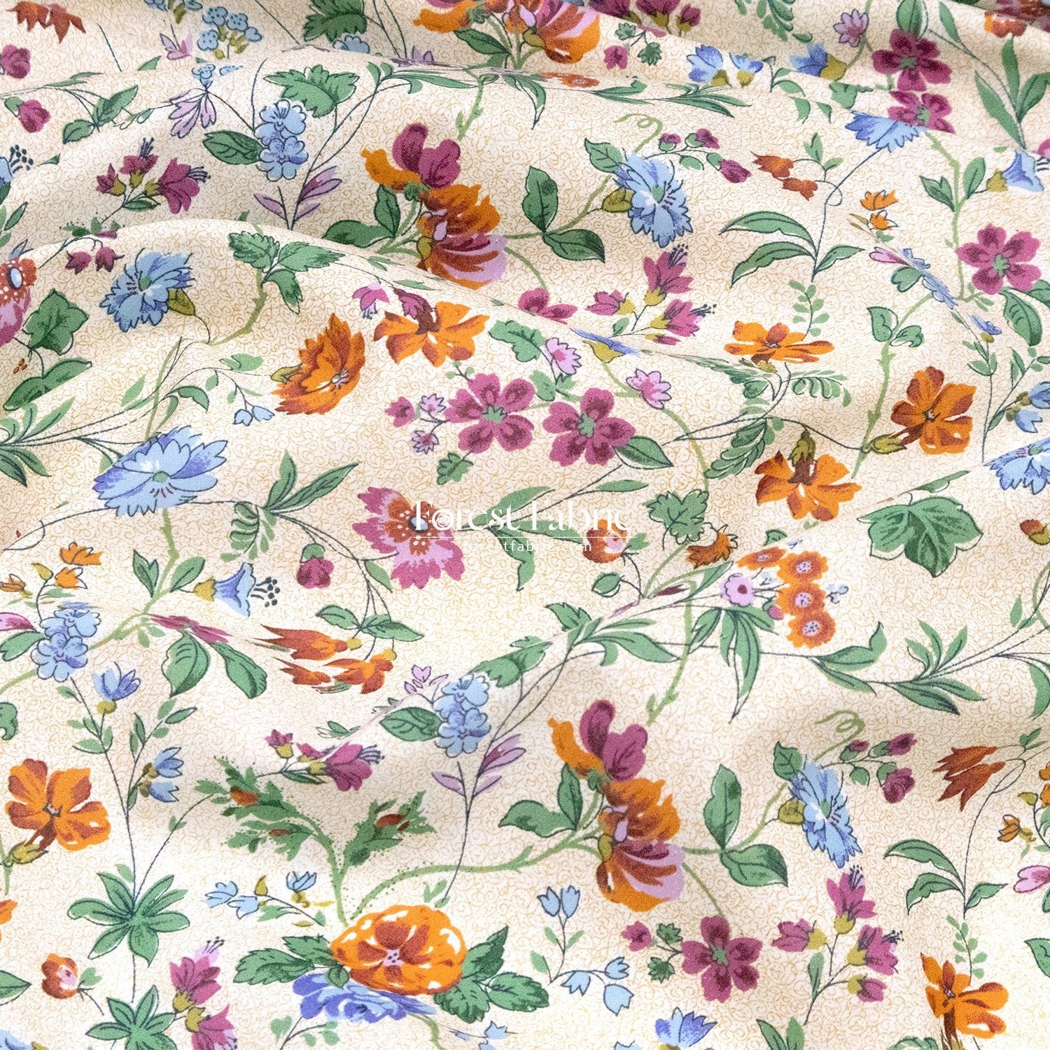 Liberty of London (Cotton Tana Lawn Fabric) - Isolde - FO:REST Fabric 布恩堂Liberty fabrictana lawnjapanese fabricykk zipper
