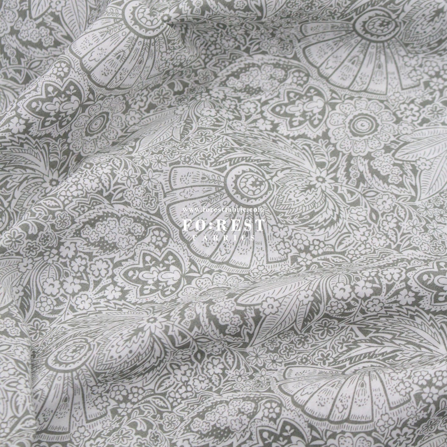 Liberty of London (Cotton Tana Lawn Fabric) - Jungle of Dreams B - FO:REST Fabric 布恩堂Liberty fabrictana lawnjapanese fabricykk zipper