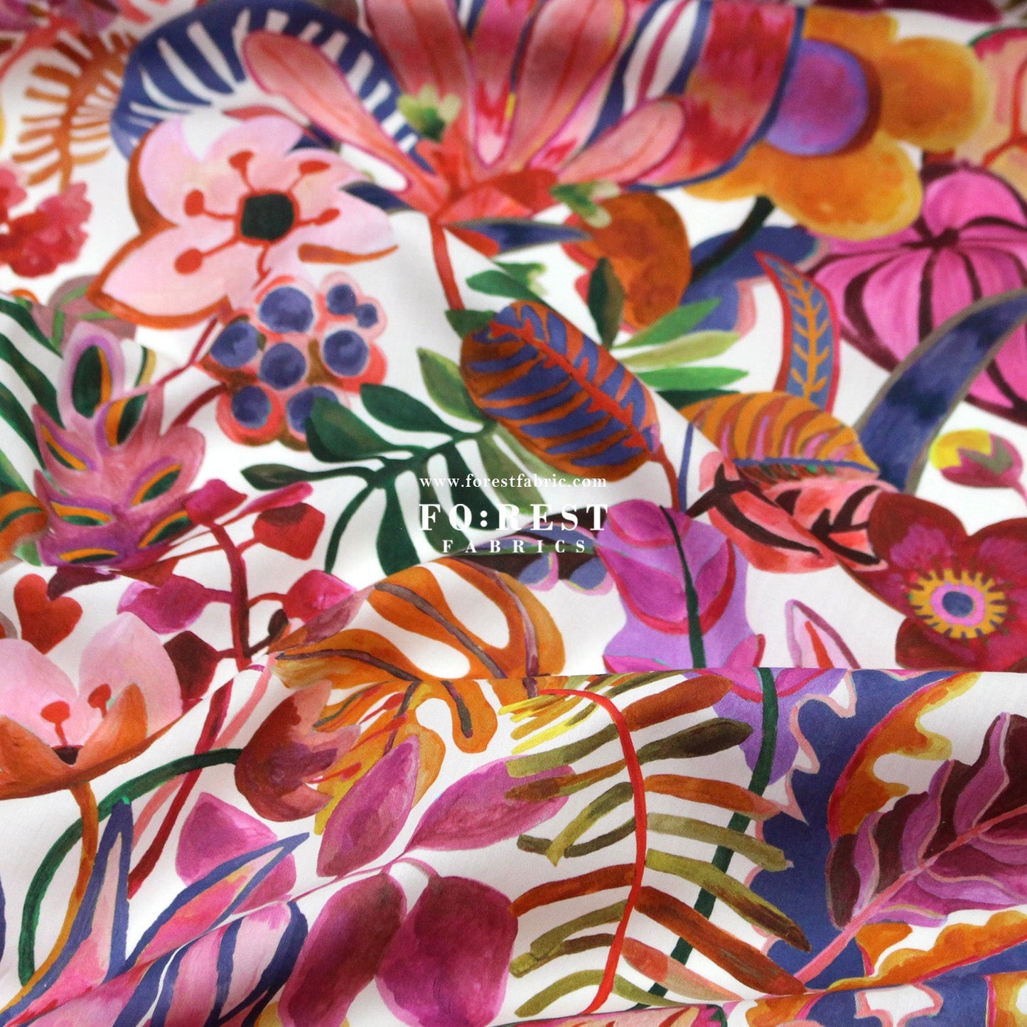 Liberty of London (Cotton Tana Lawn Fabric) - Jungle trip - FO:REST Fabric 布恩堂Liberty fabrictana lawnjapanese fabricykk zipper