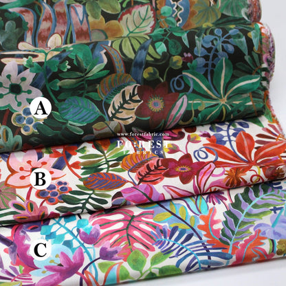 Liberty of London (Cotton Tana Lawn Fabric) - Jungle trip - FO:REST Fabric 布恩堂Liberty fabrictana lawnjapanese fabricykk zipper
