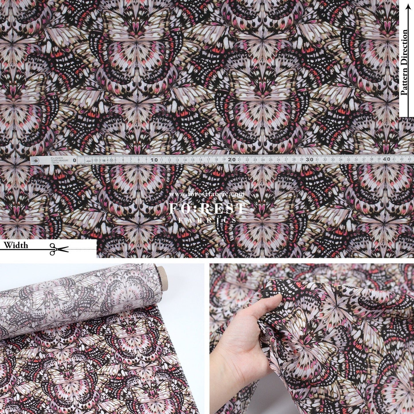 Liberty of London (Cotton Tana Lawn Fabric) - Kaleidoscope - FO:REST Fabric 布恩堂Liberty fabrictana lawnjapanese fabricykk zipper