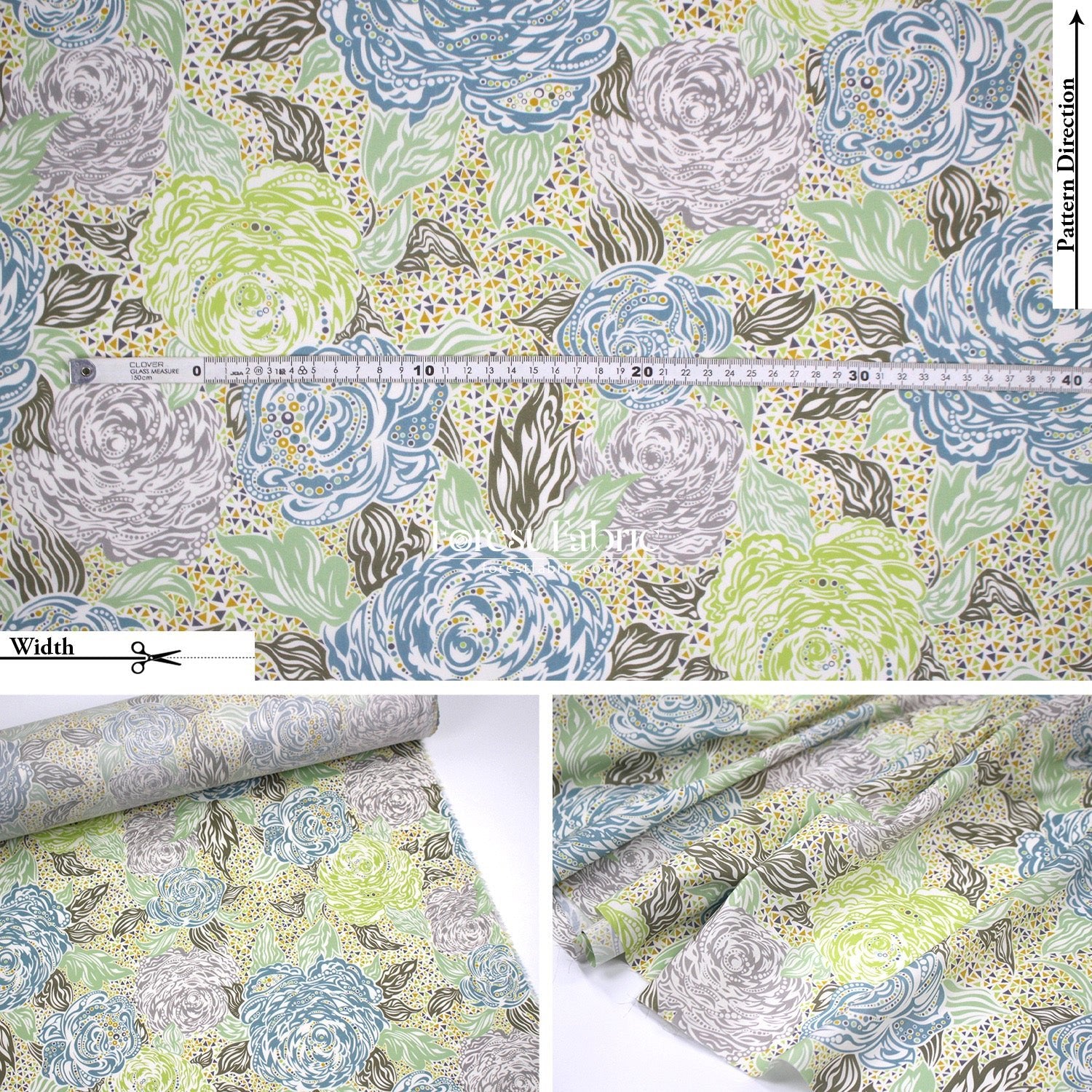 Liberty of London (Cotton Tana Lawn Fabric) - KATE ADA A - FO:REST Fabric 布恩堂Liberty fabrictana lawnjapanese fabricykk zipper