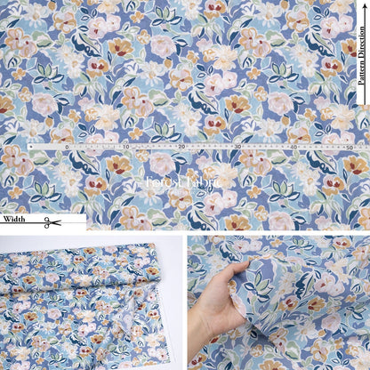 Liberty of London (Cotton Tana Lawn Fabric) - Katie Rebecca - FO:REST Fabric 布恩堂Liberty fabrictana lawnjapanese fabricykk zipper