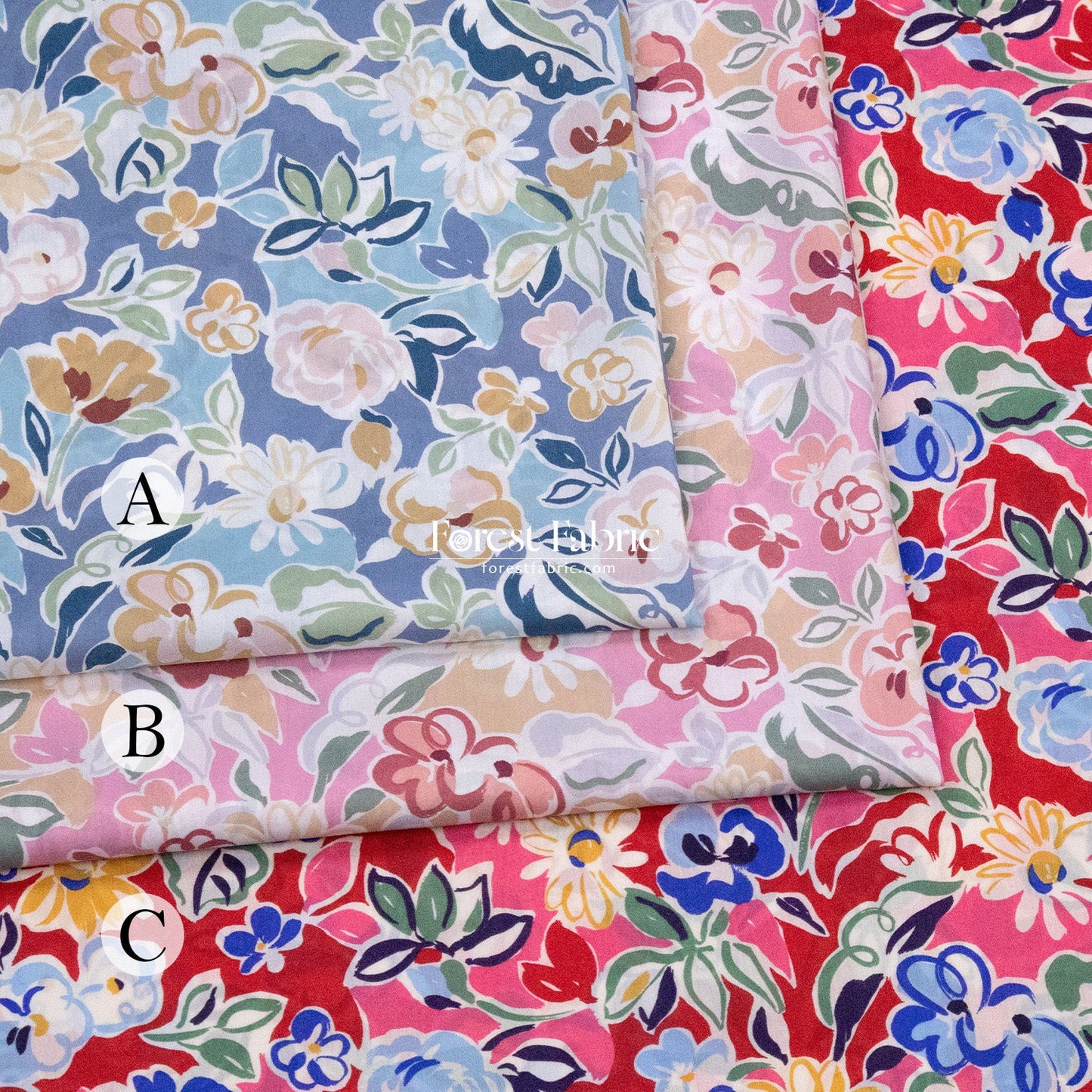 Liberty of London (Cotton Tana Lawn Fabric) - Katie Rebecca - FO:REST Fabric 布恩堂Liberty fabrictana lawnjapanese fabricykk zipper