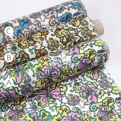 Liberty of London (Cotton Tana Lawn Fabric) - King's Road - FO:REST Fabric 布恩堂Liberty fabrictana lawnjapanese fabricykk zipper