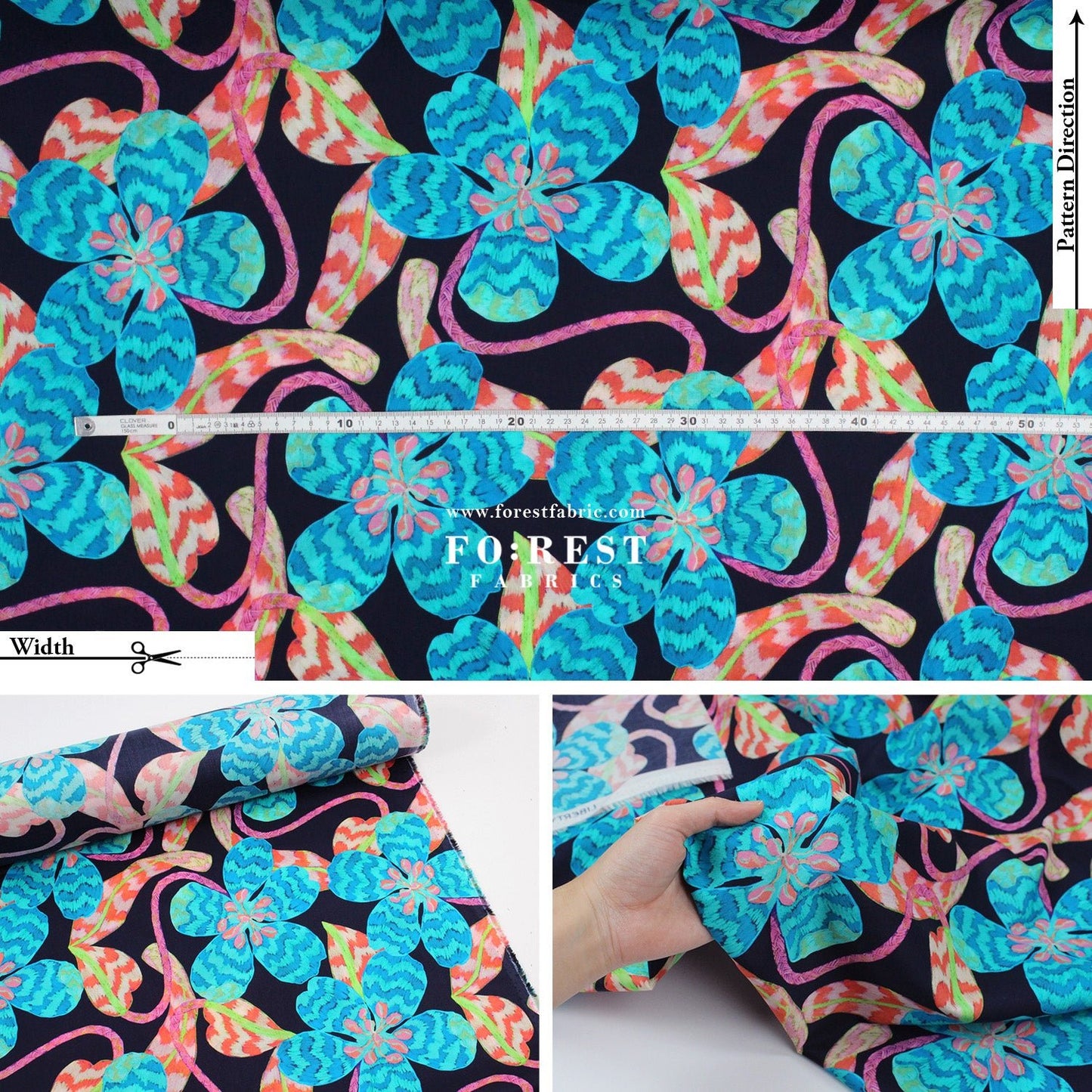 Liberty of London (Cotton Tana Lawn Fabric) - Leading Lady - FO:REST Fabric 布恩堂Liberty fabrictana lawnjapanese fabricykk zipper