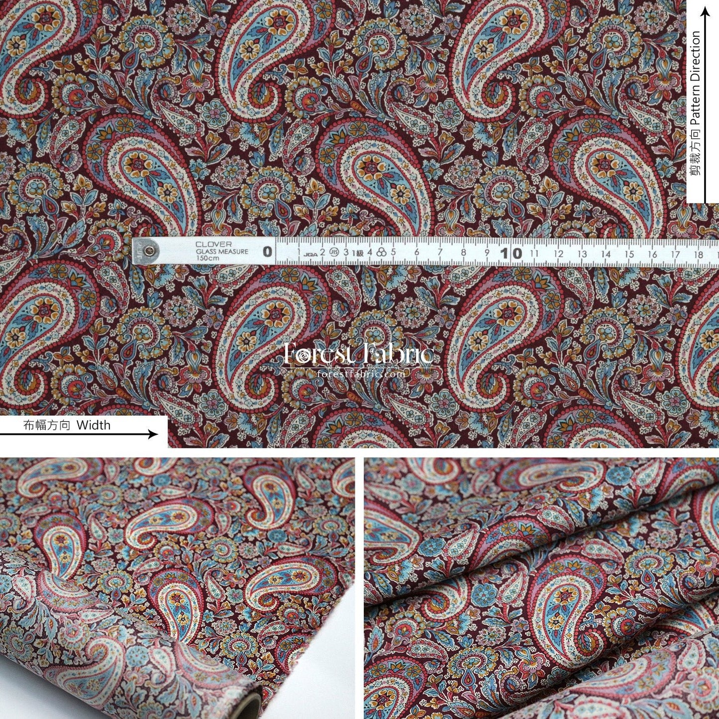 Liberty of London (Cotton Tana Lawn Fabric) - LEE MANOR - FO:REST Fabric 布恩堂Liberty fabrictana lawnjapanese fabricykk zipper