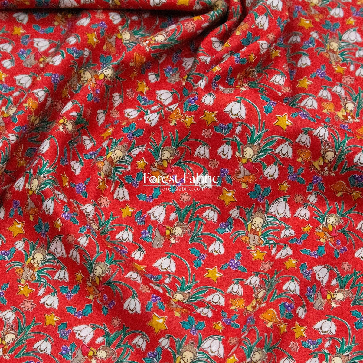 Liberty of London (Cotton Tana Lawn Fabric) - Liberty Elves - FO:REST Fabric 布恩堂Liberty fabrictana lawnjapanese fabricykk zipper