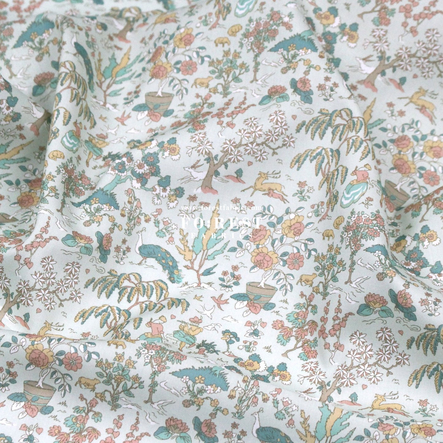 Liberty of London (Cotton Tana Lawn Fabric) - Liddel Garden - FO:REST Fabric 布恩堂Liberty fabrictana lawnjapanese fabricykk zipper