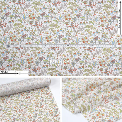 Liberty of London (Cotton Tana Lawn Fabric) - Liddel Garden - FO:REST Fabric 布恩堂Liberty fabrictana lawnjapanese fabricykk zipper