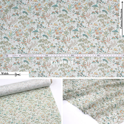 Liberty of London (Cotton Tana Lawn Fabric) - Liddel Garden - FO:REST Fabric 布恩堂Liberty fabrictana lawnjapanese fabricykk zipper
