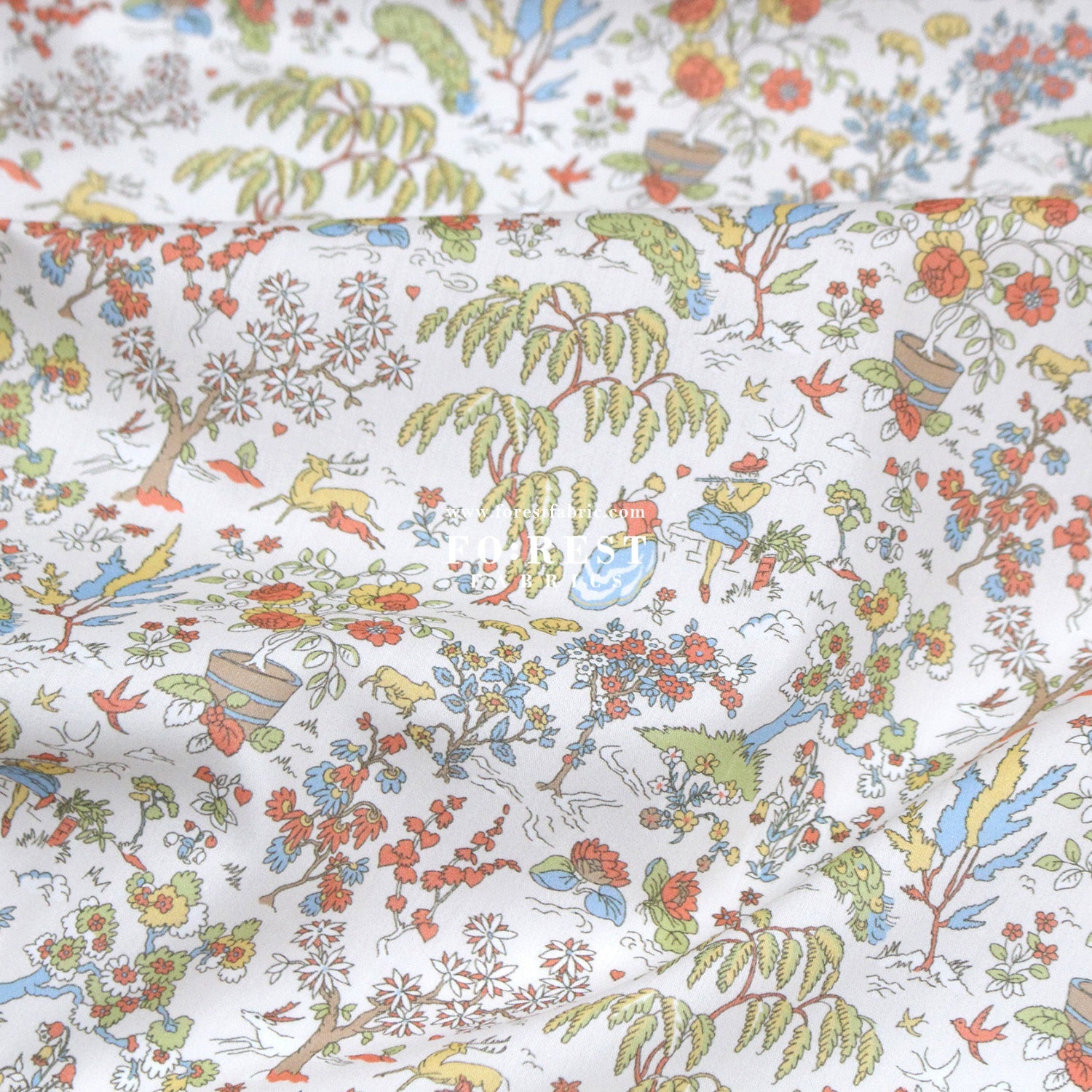Liberty of London (Cotton Tana Lawn Fabric) - Liddel Garden - FO:REST Fabric 布恩堂Liberty fabrictana lawnjapanese fabricykk zipper