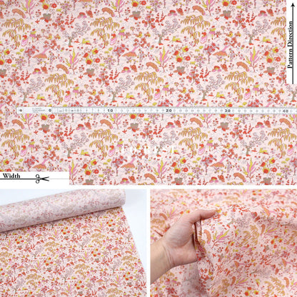 Liberty of London (Cotton Tana Lawn Fabric) - Liddel Garden - FO:REST Fabric 布恩堂Liberty fabrictana lawnjapanese fabricykk zipper