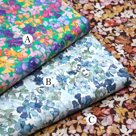 Liberty of London (Cotton Tana Lawn Fabric) - Lily Jane - FO:REST Fabric 布恩堂Liberty fabrictana lawnjapanese fabricykk zipper