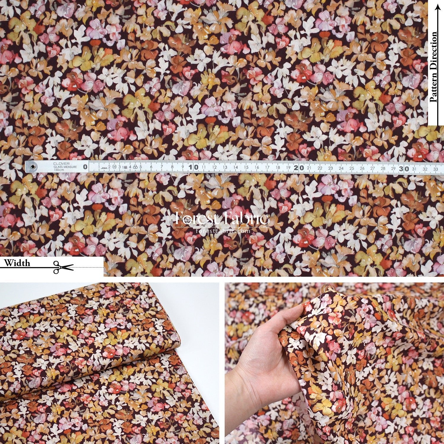 Liberty of London (Cotton Tana Lawn Fabric) - Lily Jane - FO:REST Fabric 布恩堂Liberty fabrictana lawnjapanese fabricykk zipper