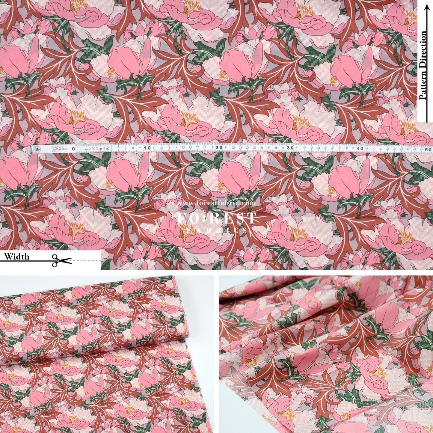 Liberty of London (Cotton Tana Lawn Fabric) - Lindsay Legacy - FO:REST Fabric 布恩堂Liberty fabrictana lawnjapanese fabricykk zipper