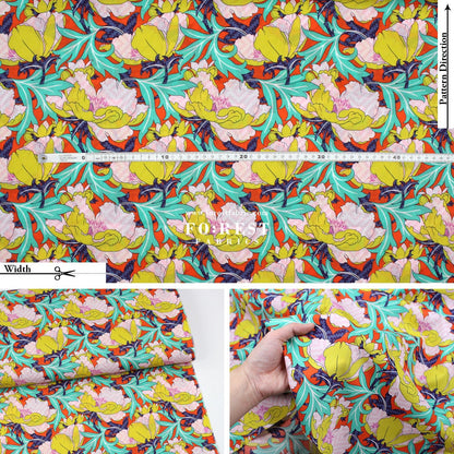 Liberty of London (Cotton Tana Lawn Fabric) - Lindsay Legacy - FO:REST Fabric 布恩堂Liberty fabrictana lawnjapanese fabricykk zipper