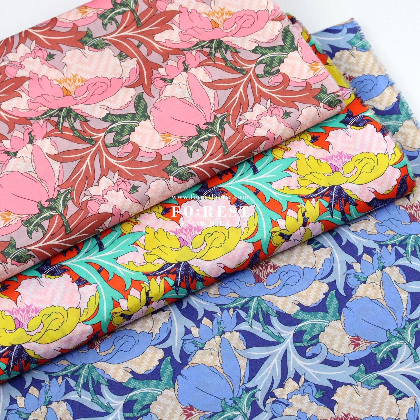 Liberty of London (Cotton Tana Lawn Fabric) - Lindsay Legacy - FO:REST Fabric 布恩堂Liberty fabrictana lawnjapanese fabricykk zipper