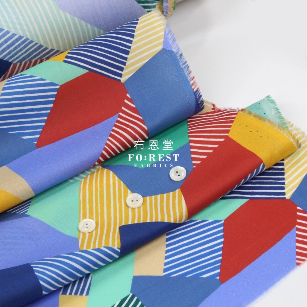 Liberty of London (Cotton Tana Lawn Fabric) - Lines Ballet - FO:REST Fabric 布恩堂Liberty fabrictana lawnjapanese fabricykk zipper
