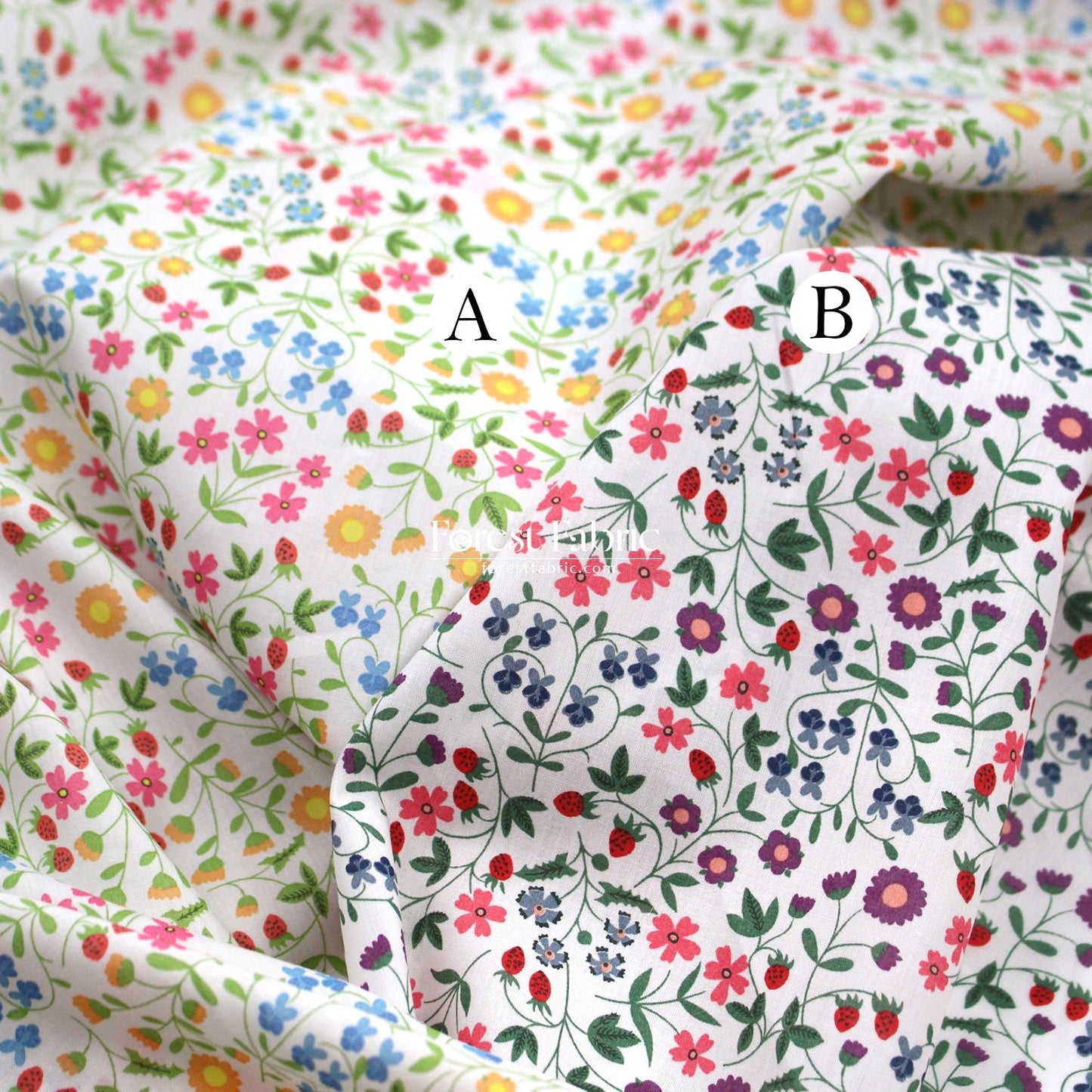 Liberty of London (Cotton Tana Lawn Fabric) - Little Mirabelle A - FO:REST Fabric 布恩堂Liberty fabrictana lawnjapanese fabricykk zipper