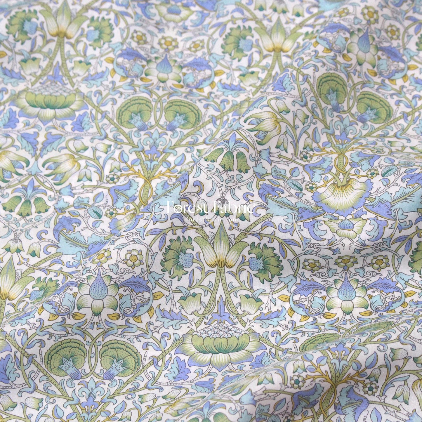 Liberty of London (Cotton Tana Lawn Fabric) - LODDEN G - FO:REST Fabric 布恩堂Liberty fabrictana lawnjapanese fabricykk zipper