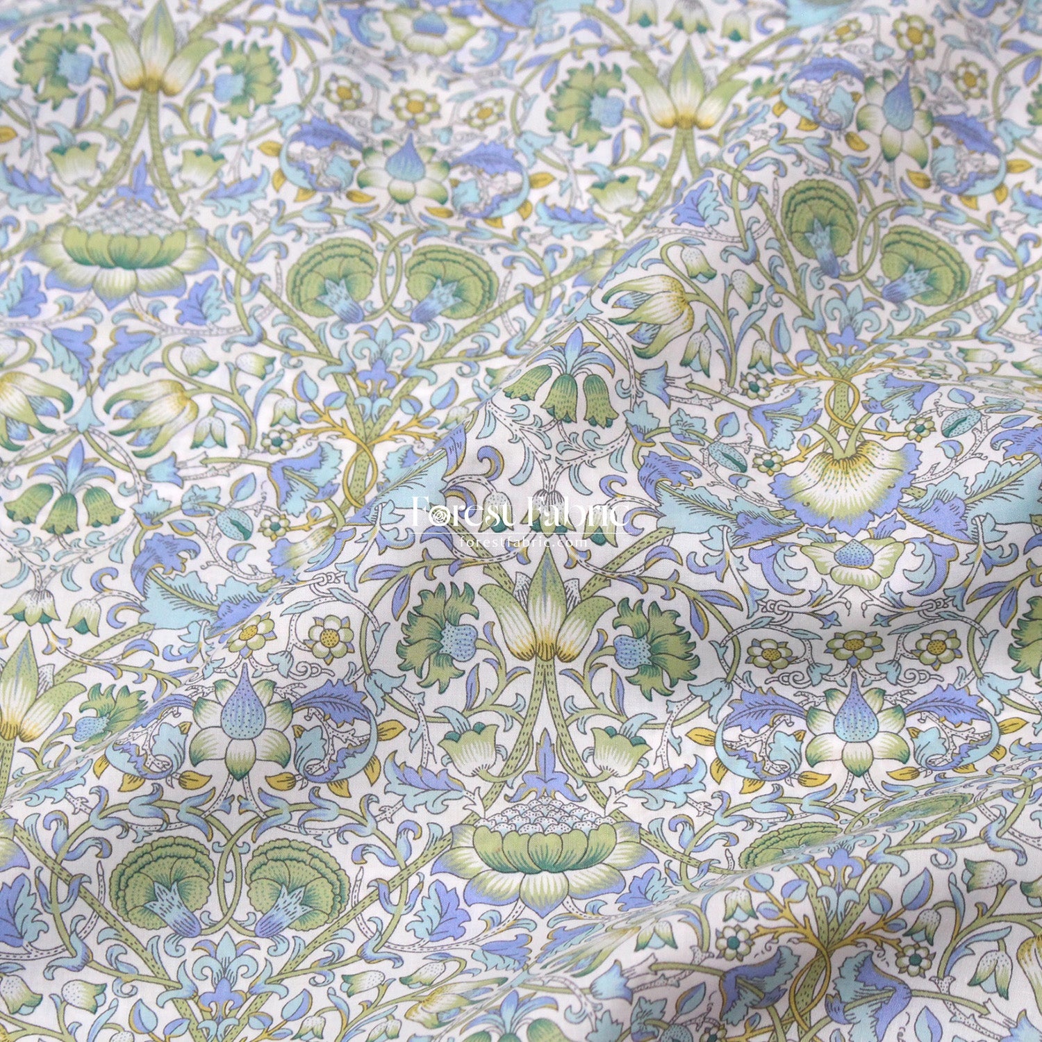 Liberty of London (Cotton Tana Lawn Fabric) - LODDEN G - FO:REST Fabric 布恩堂Liberty fabrictana lawnjapanese fabricykk zipper