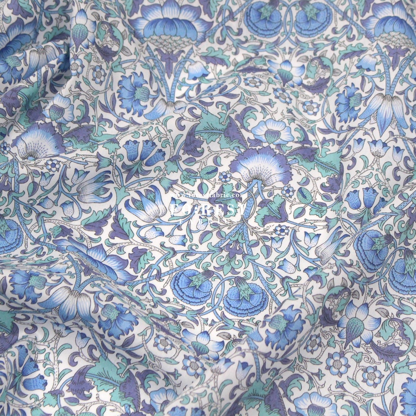 Liberty of London (Cotton Tana Lawn Fabric) - LODDEN G - FO:REST Fabric 布恩堂Liberty fabrictana lawnjapanese fabricykk zipper
