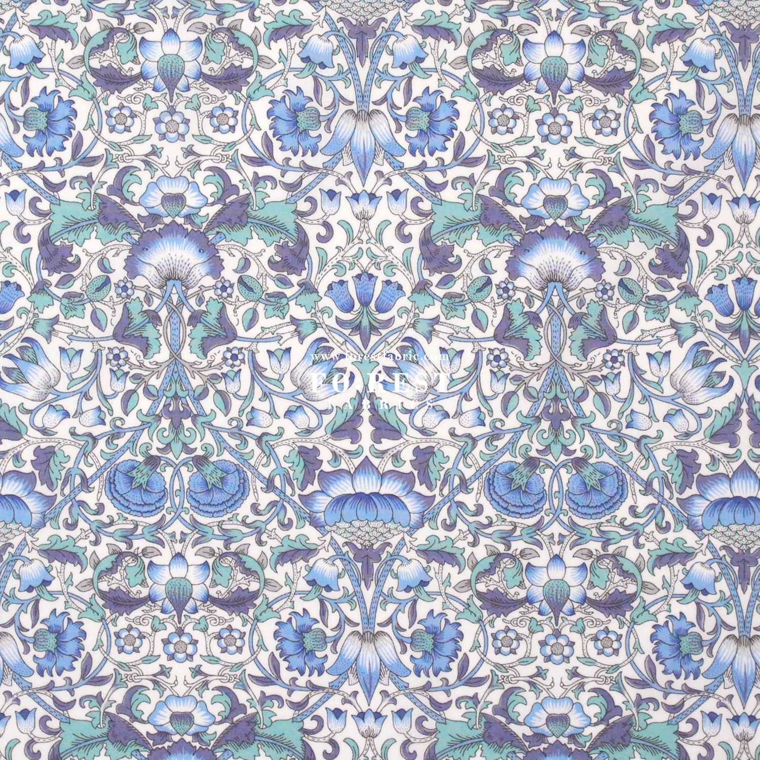 Liberty of London (Cotton Tana Lawn Fabric) - LODDEN G - FO:REST Fabric 布恩堂Liberty fabrictana lawnjapanese fabricykk zipper