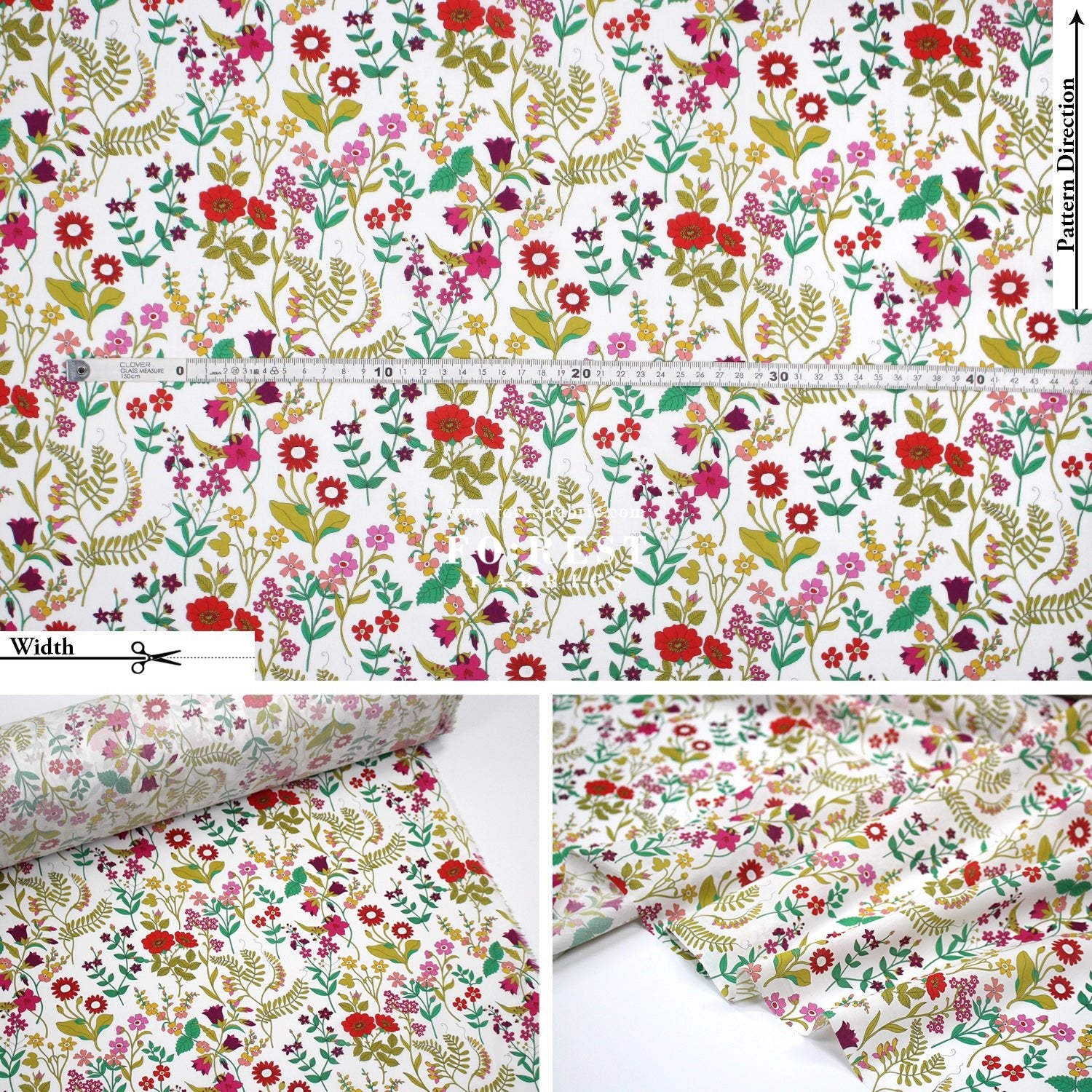 Liberty of London (Cotton Tana Lawn Fabric) - Lola weisselberg - FO:REST Fabric 布恩堂Liberty fabrictana lawnjapanese fabricykk zipper