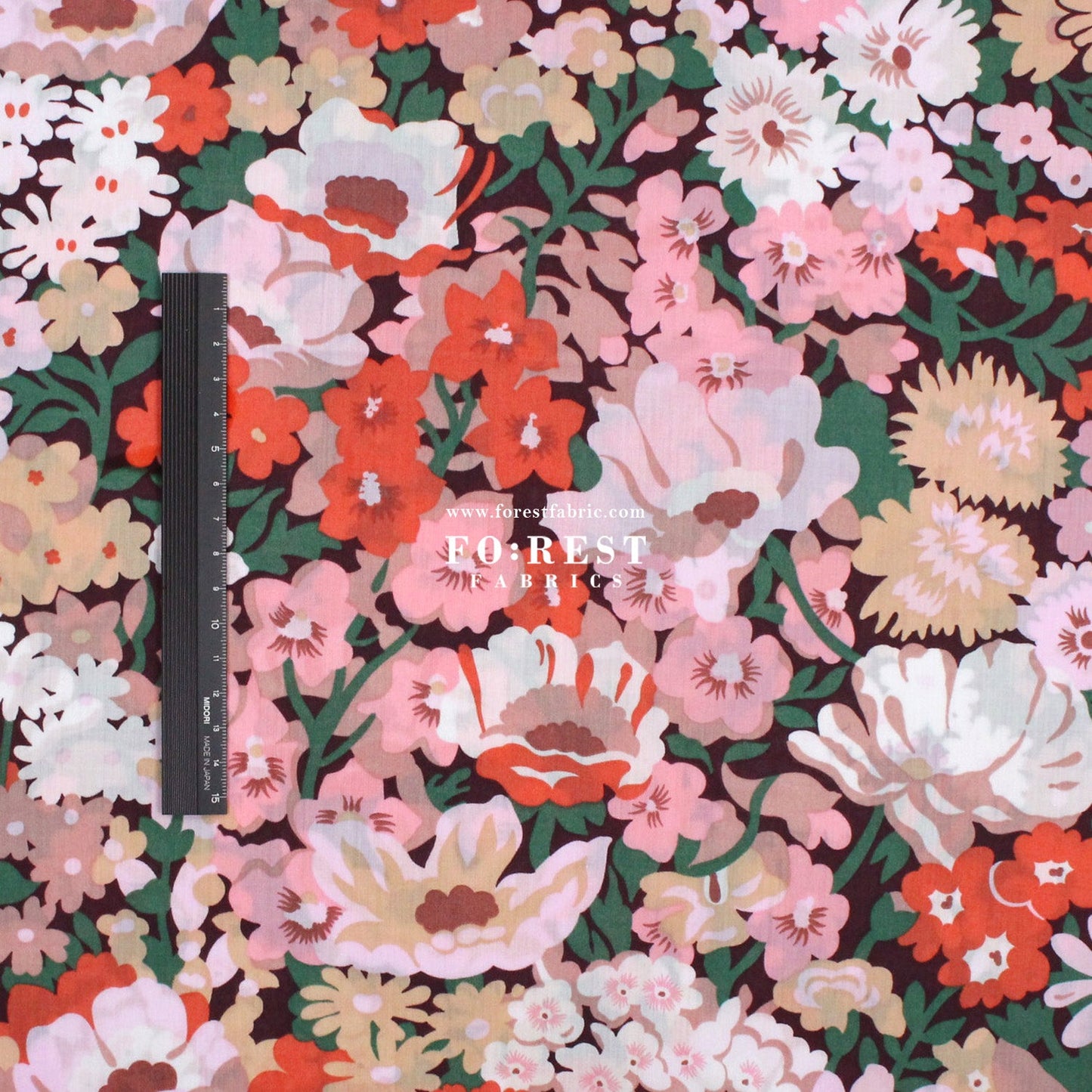 Liberty of London (Cotton Tana Lawn Fabric) - Lord Thorpe - FO:REST Fabric 布恩堂Liberty fabrictana lawnjapanese fabricykk zipper
