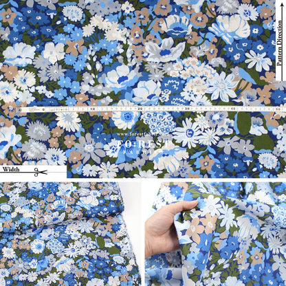 Liberty of London (Cotton Tana Lawn Fabric) - Lord Thorpe - FO:REST Fabric 布恩堂Liberty fabrictana lawnjapanese fabricykk zipper