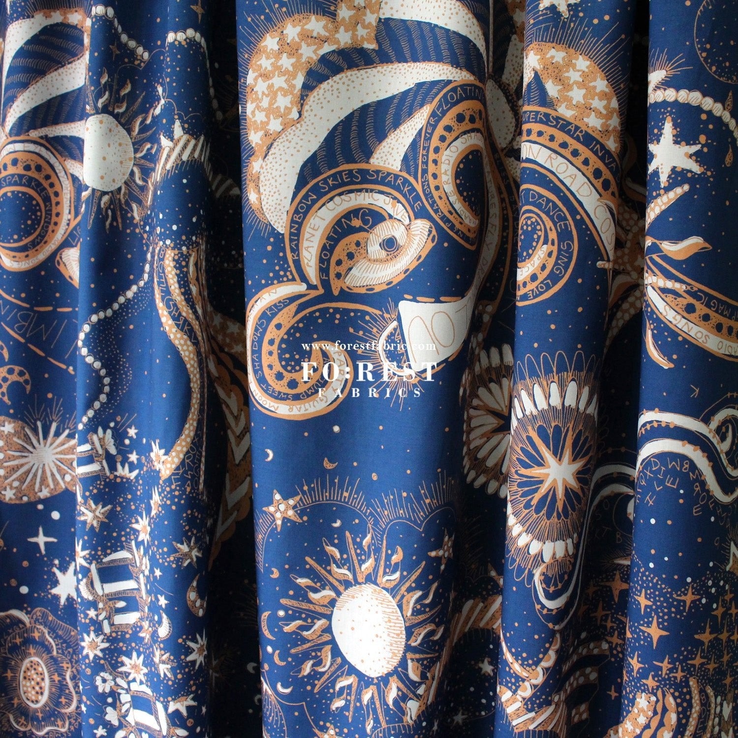 Liberty of London (Cotton Tana Lawn Fabric) - Louis universe - FO:REST Fabric 布恩堂Liberty fabrictana lawnjapanese fabricykk zipper