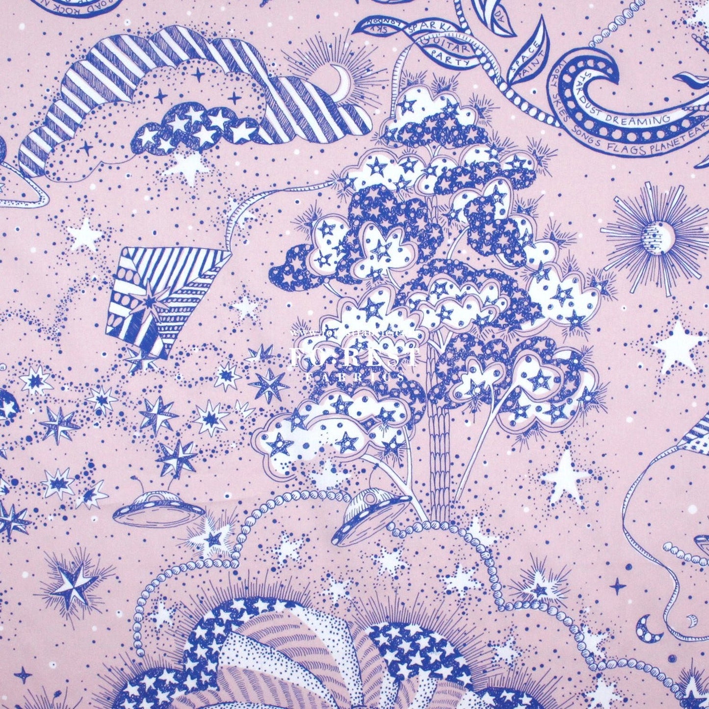 Liberty of London (Cotton Tana Lawn Fabric) - Louis universe - FO:REST Fabric 布恩堂Liberty fabrictana lawnjapanese fabricykk zipper