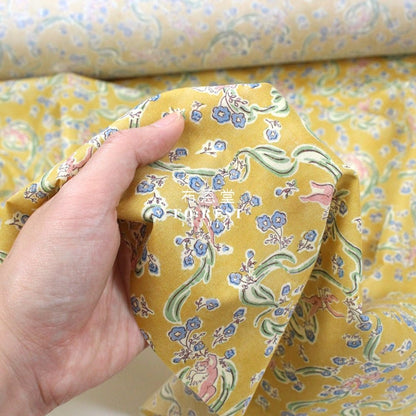 Liberty of London (Cotton Tana Lawn Fabric) - Love Grandmalyn Mustard - FO:REST Fabric 布恩堂Liberty fabrictana lawnjapanese fabricykk zipper