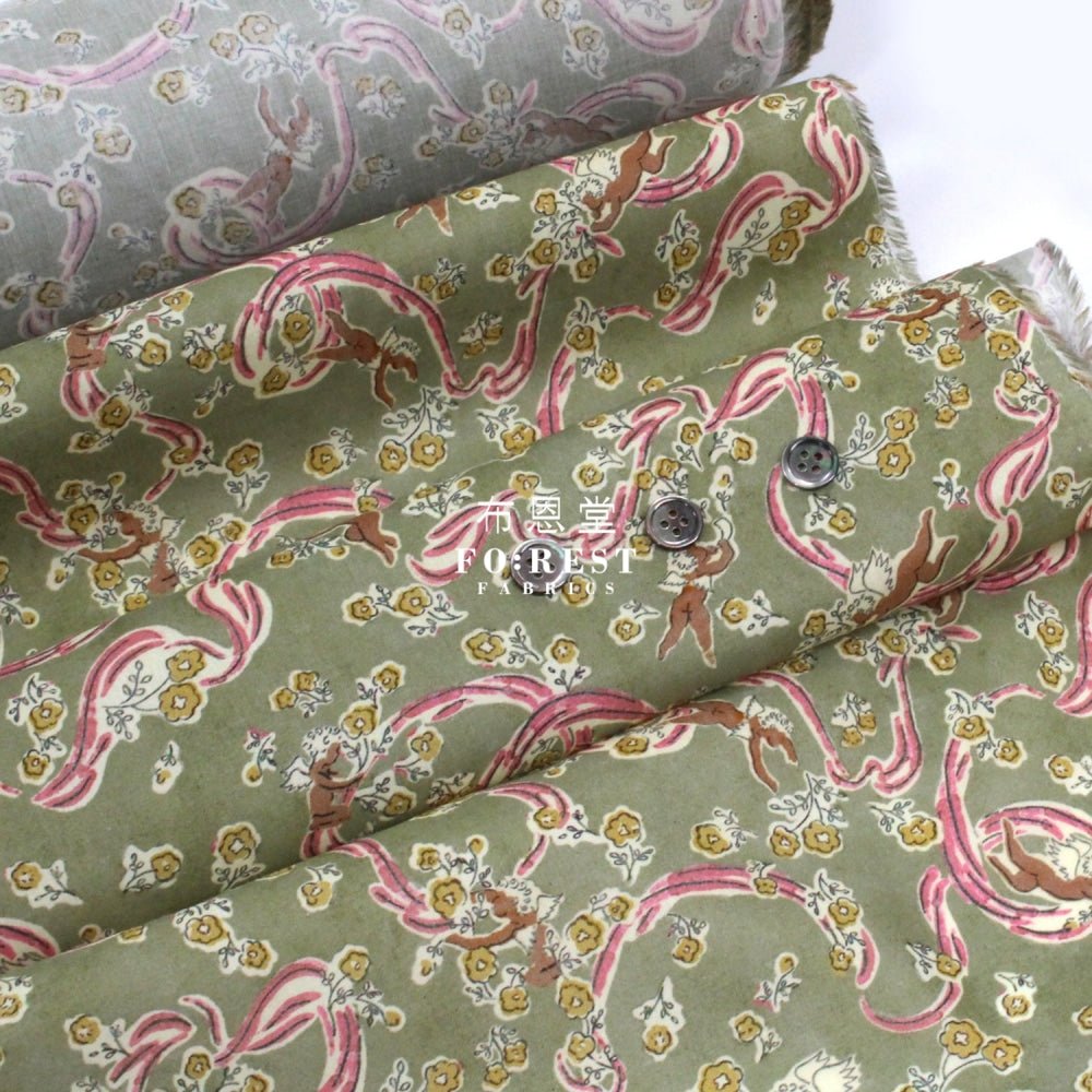 Liberty of London (Cotton Tana Lawn Fabric) - Love Granomalyn - FO:REST Fabric 布恩堂Liberty fabrictana lawnjapanese fabricykk zipper