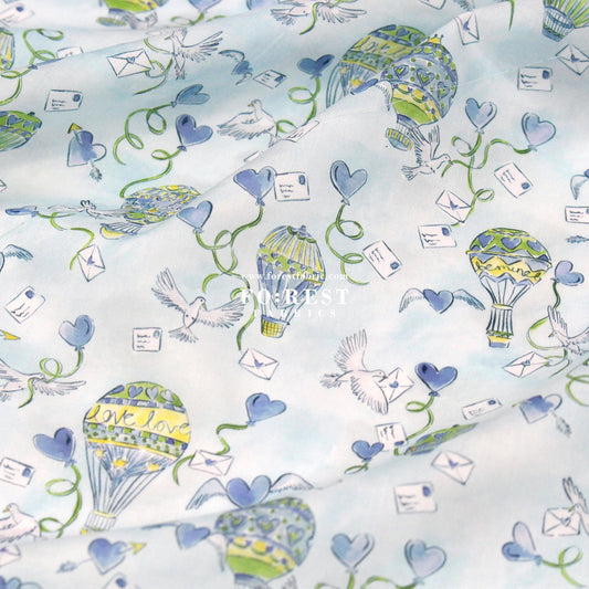 Liberty of London (Cotton Tana Lawn Fabric) - Love in the Air A - FO:REST Fabric 布恩堂Liberty fabrictana lawnjapanese fabricykk zipper