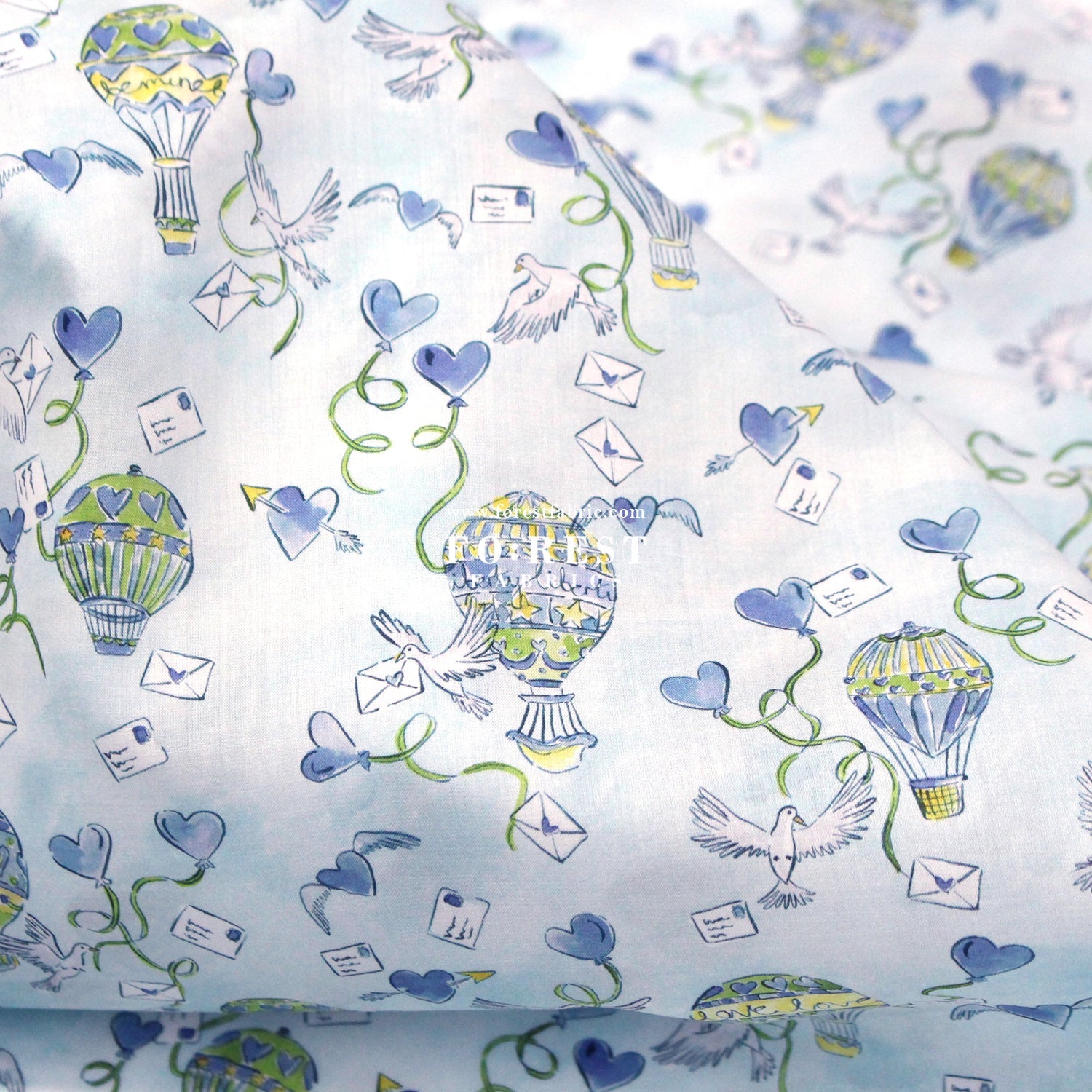 Liberty of London (Cotton Tana Lawn Fabric) - Love in the Air A - FO:REST Fabric 布恩堂Liberty fabrictana lawnjapanese fabricykk zipper
